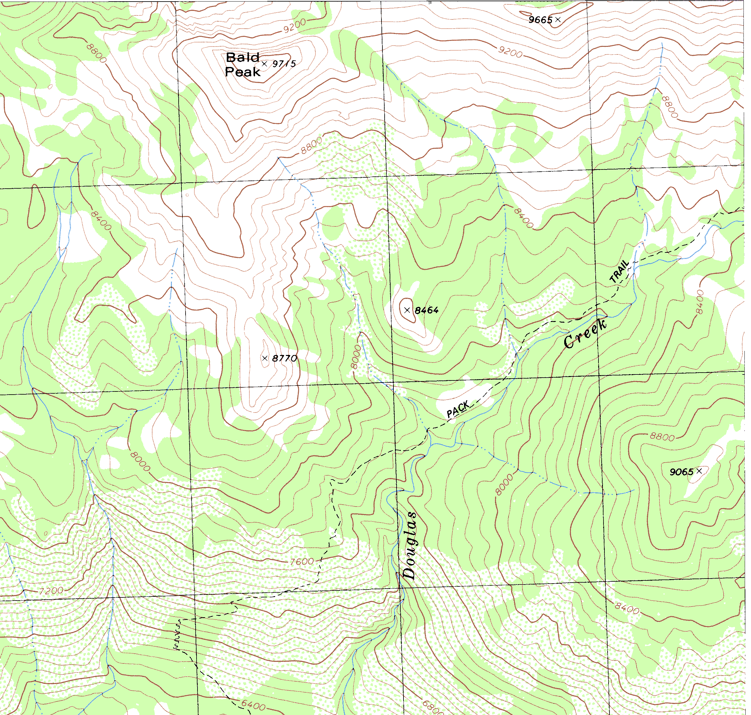 Sierra Nevada Topographical Map - Dardanelle 31