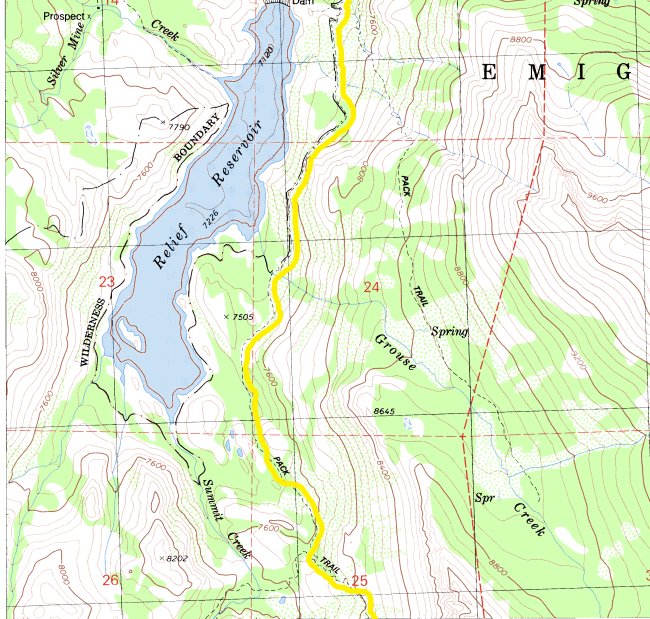 Sierra Nevada Topographical Map - Sonora Pass 14